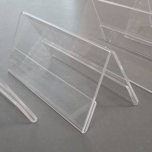 Acrylic plexiglass name/place card holder- 12pcs - Image 3