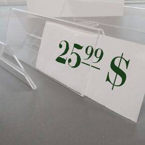 Acrylic plexiglass name/place card holder- 12pcs - Image 4