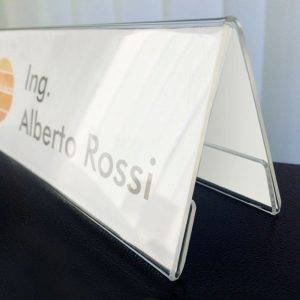 Acrylic plexiglass name/place card holder- 12pcs - Image 5