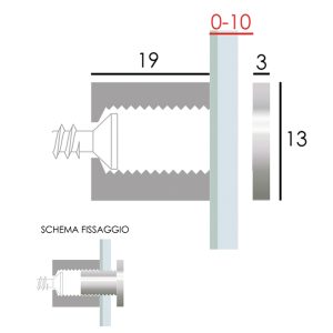 distanziali ottone cromato lucido gold per fissaggio a parete di targhe professionali 4