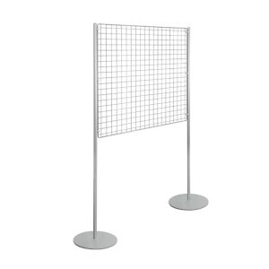 Wall display with a metal grid panel for pictures 100x100 - Image 4