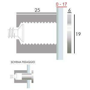 Clear standoffs 19x25 - 4 pz - Image 4