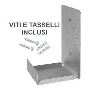 Espositore in alluminio porta dispenser disinfettante sapone da parete dettaglio